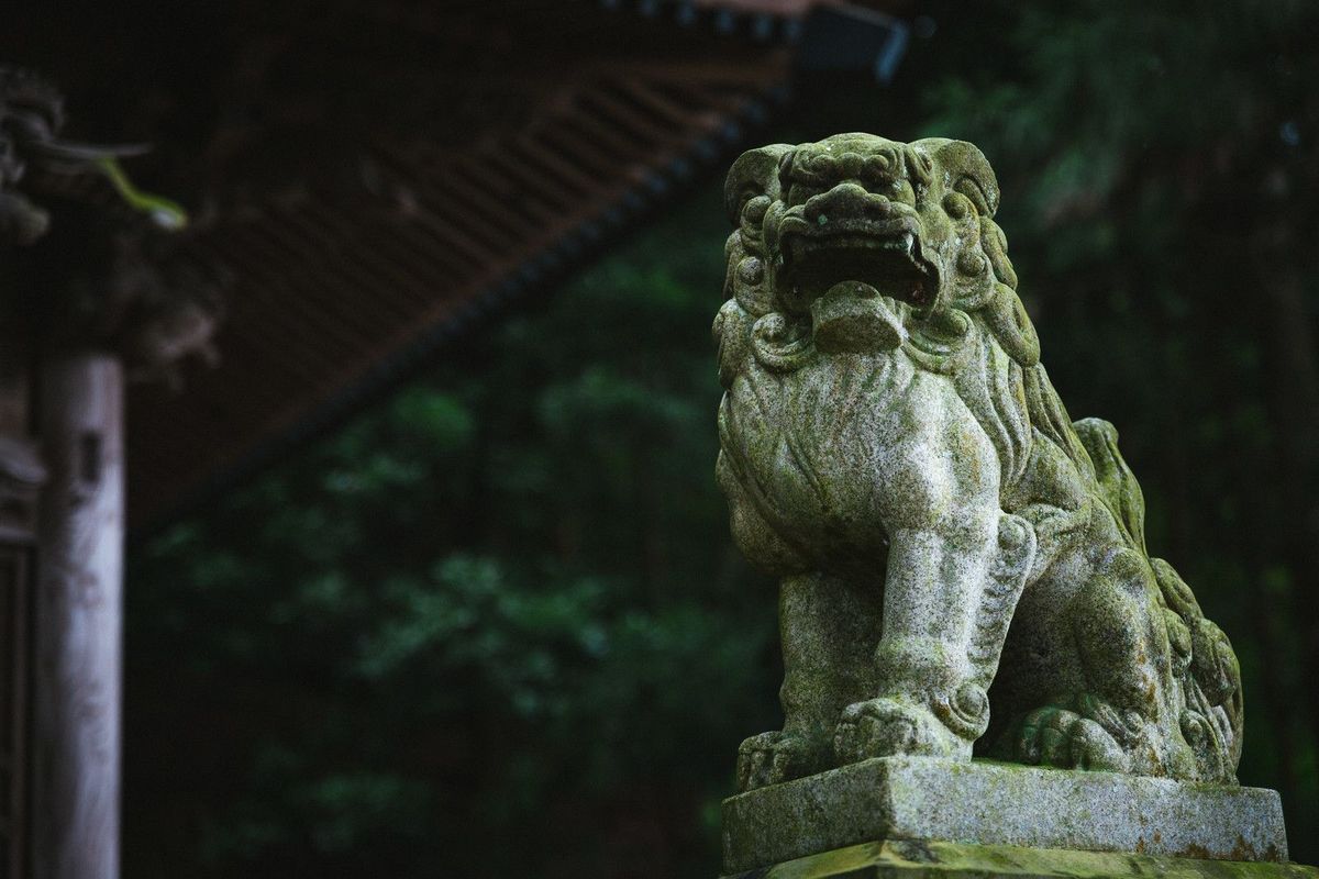 王城山神社の狛犬